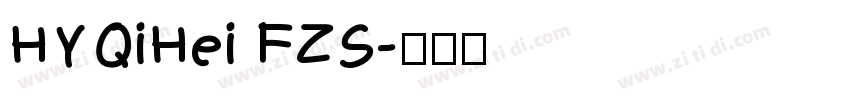 HYQiHei FZS字体转换